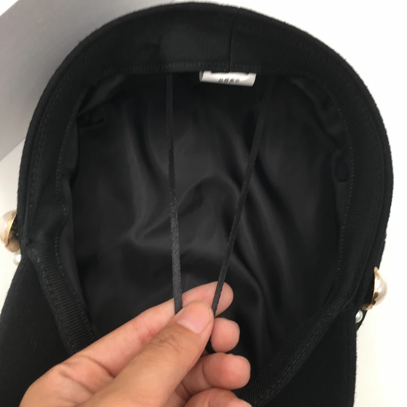 Женская Ретро Кепка с жемчужными буквами в стиле европейской и американской моды