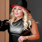 Шляпа-федора Мужская, с кожаной лентой, элегантная, с широкими полями, деловая, 2020