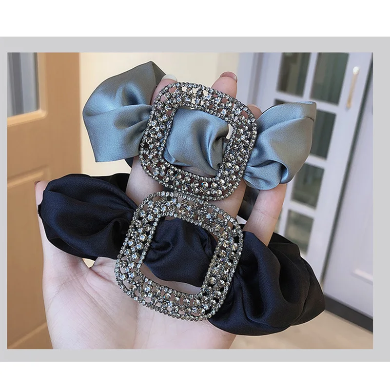 

Silk Large Intestine Hair Ring Sen Tie Head Rope Female Temperament Tie Hair Rope Internet Celebrities Elegant Rubber Band