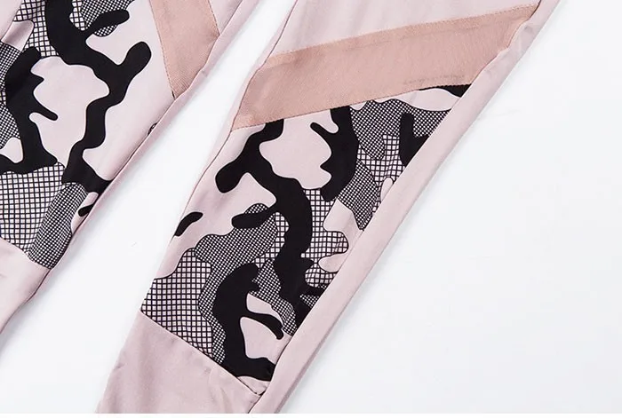 SNUGUG Camo Sportswear Woman Gym Sports Fitness Suit Female Dry Fit Sport Set Camouflage Tracksuit Workout Clothes Women