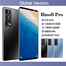 Rino8 Pro – Smartphone 5G, Version globale, écran de 5.8 pouces, 12 go + 512 go, MTK6889, déverrouillage par empreinte digitale, double carte, double veille  (3)