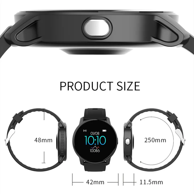 

W9 Women Distance Sports Mode Sleep Monitoring Time Display Heart Rate LCD Smartwatch For Android Smart Bracelet