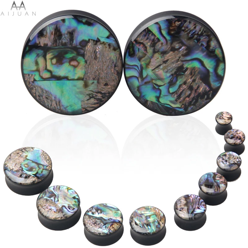 Туннели с заглушками для ушей из акрила круглые серьги растяжки пирсинга женщин