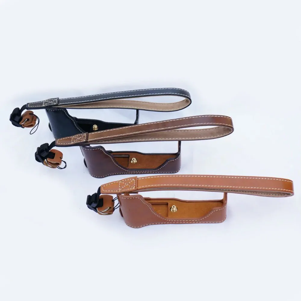 

Leather Protector Half case Grip strap for Fujifilm Fuji X70 Camera