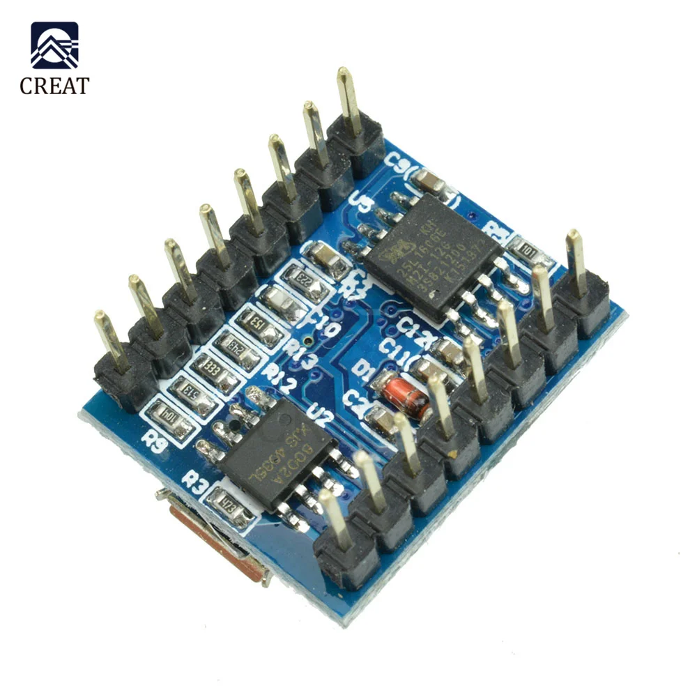 Голосовая звуковая плата JQ6500 модуль USB DIP16 TTL UART для замены MP3 сигнала от одного до 5