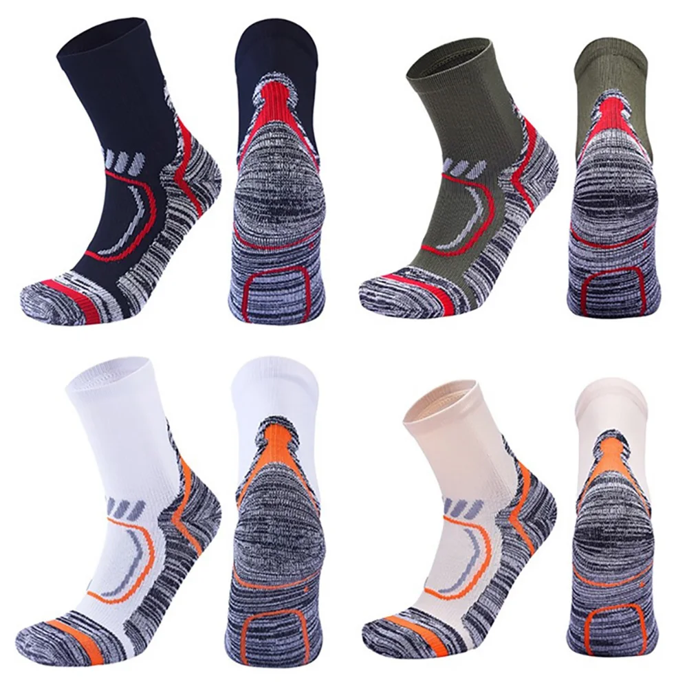 Носки мужские длинные хлопковые нескользящие для баскетбола бега велоспорта