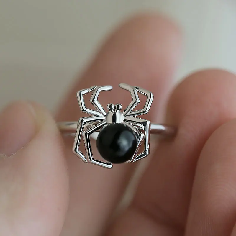 2020 модное искусственное жемчужное кольцо с пауком женское корейское уличное