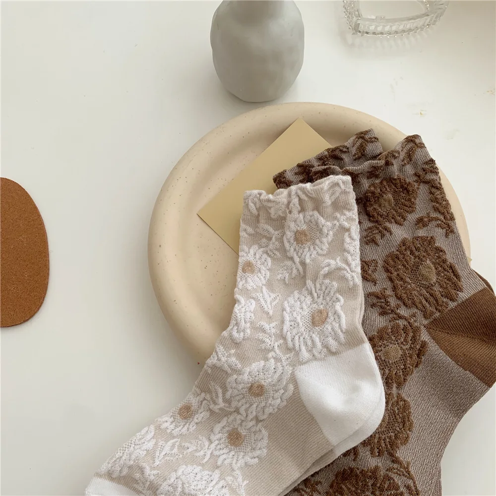 Винтажные уличные женские носки в стиле Харадзюку милые японском для женщин