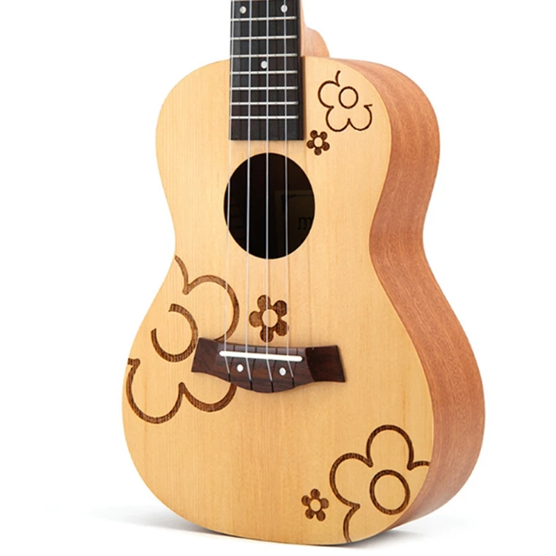 

Concert Ukulele 4 Strings Spruce Guitar 23 Inch Soprano Ukulele Beginner Rosewood Bridge for Musical Stringed Instru