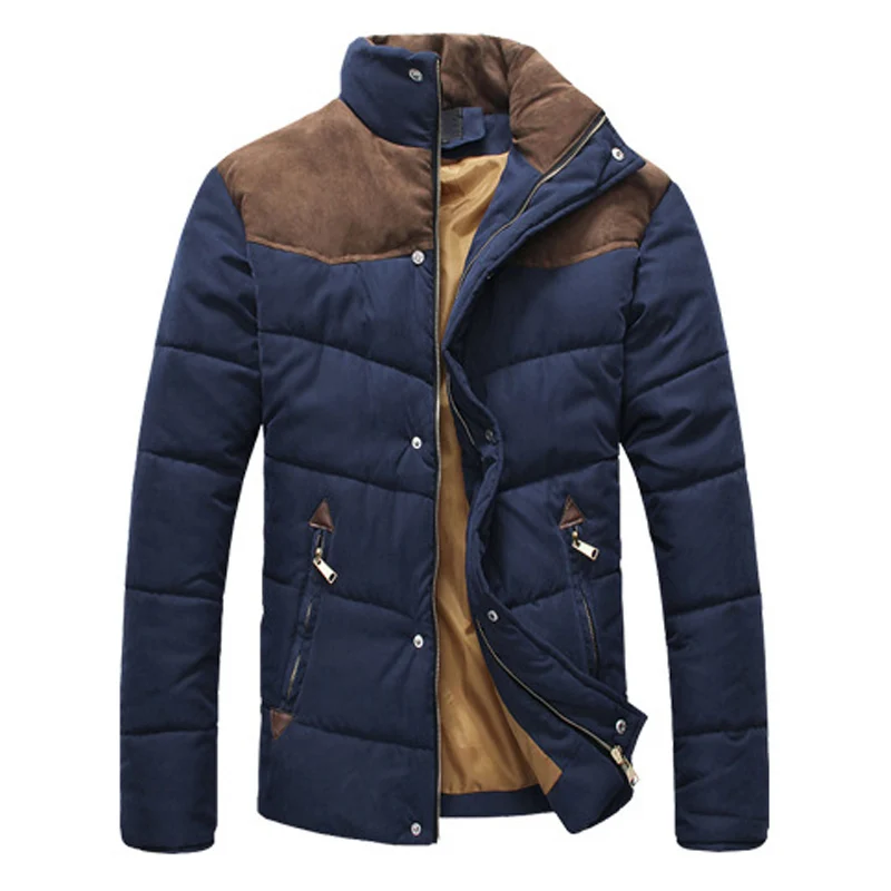 Dark Blue Mountainskin, осенне-зимние пальто, Мужская парка, хлопковые теплые толстые куртки, стеганое пальто, мужская верхняя одежда, куртка, Мужская брендовая одежда, SA787 - Цвет: Dark Blue