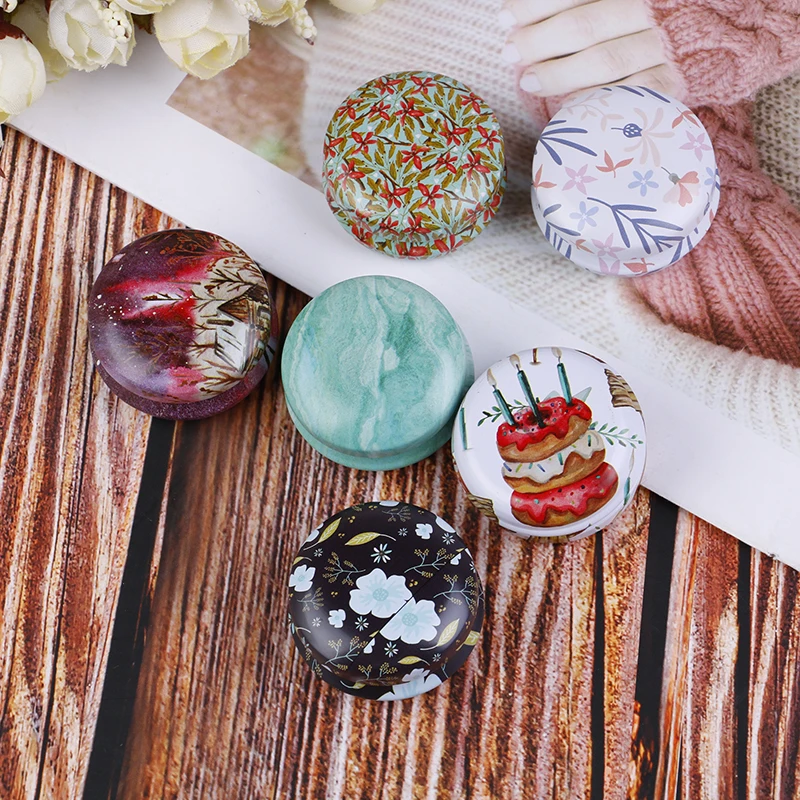 

Mini Portable Tin Box Tablet Box Metal Round Pill Box Drug Holder Medicine Tablet Capsule Box Container Storage Travel