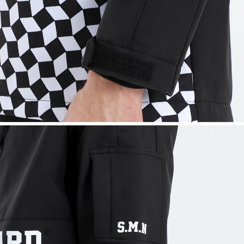 Зимний лыжный костюм SMN для пары куртка сноуборда штаны ветрозащитный