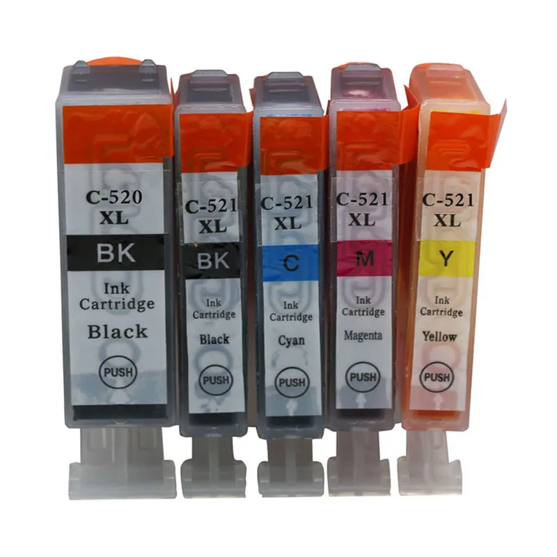 

Ink Cartridge PGI 520xl CLI 521xl Compatible For Canon Pixma IP4600 IP4700 MP620 MP630 MP640 MP980 MP990 MX860 MX870 Inkjet