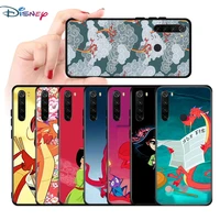 disney mulan animation for xiaomi redmi note 10s 10 9 9s 8t 8 7 6 5 pro 5a 4x 4 pro max 4g 5g silicone soft phone case