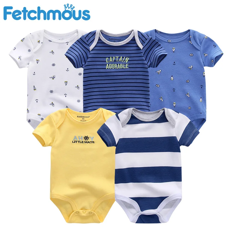 Боди с коротким рукавом для новорожденных 5 шт./компл. 3 12 месяцев|Боди малышек| |