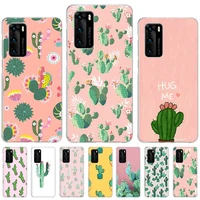 cactus plants soft tpu bumper case for huawei honor 10 lite 8x 9x 20s 30s 50 pro mate 20 30 40 pro protect phone cover