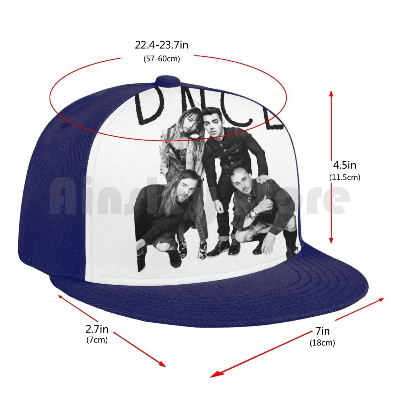 

Dnce Band Baseball Cap Unisex Mesh Casual Print Adjustable Dnce Band