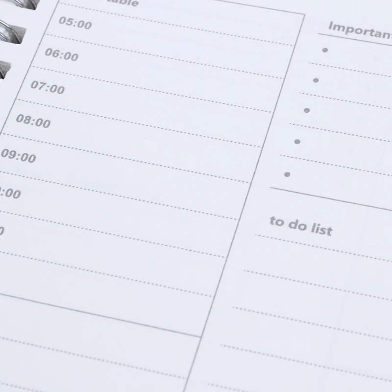 

Simple Vintage 190x130mm 48 Sheets Spiral Notebook Daily Weekly Planner Book Time Management Planner School Supplies