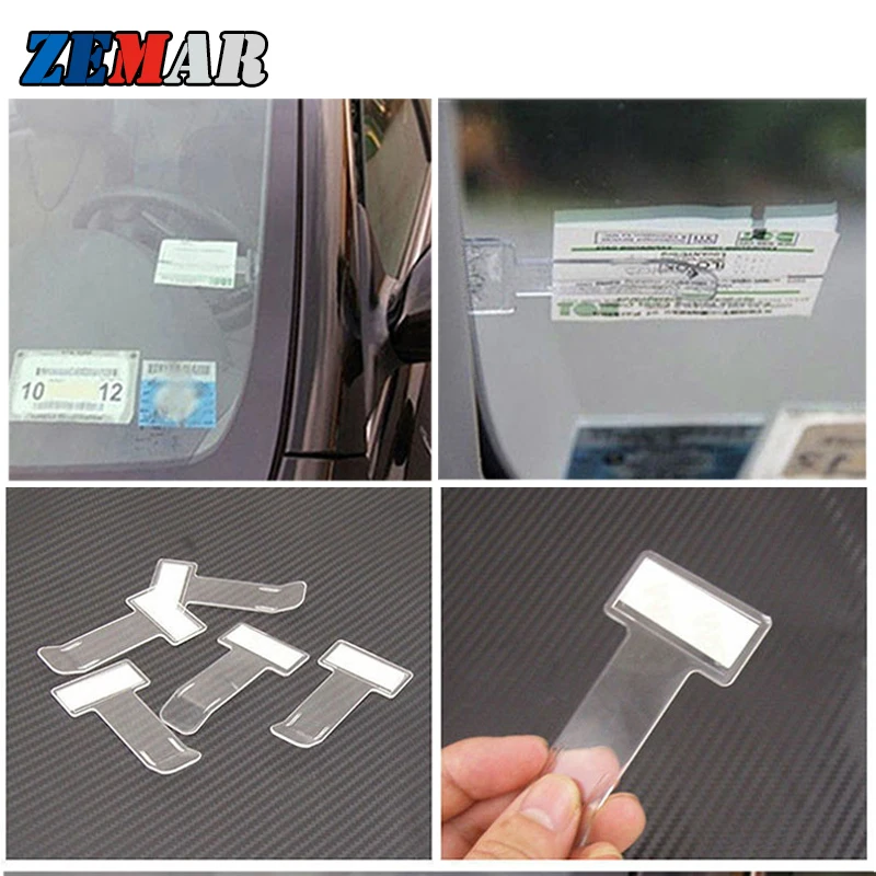 4 шт переднего лобового стекла автомобиля наклейки билет папка для Audi A3 8P 8V A4 B8 B6 B7