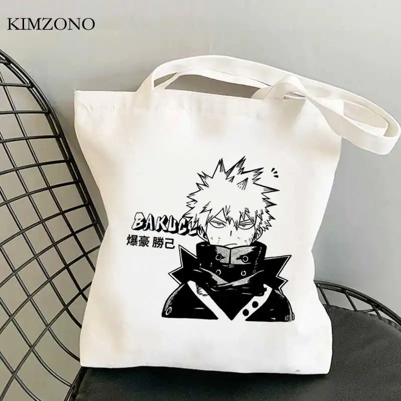 

My Hero Academia shopping bag recycle bag bolso cotton jute bag canvas bag sacola fabric bolsas ecologicas sacolas