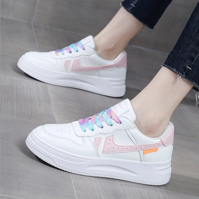 

2021 autumn Women Sneakers White Tennis Women Shoes Canvas Slip on Female Row Shoes Platform Flats Casual Ladies Vulcanize Shoes