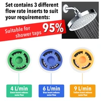 water saving shower flow reducer regulator adapter constant flow consumption reduction 469l min for shower head bathroom tool