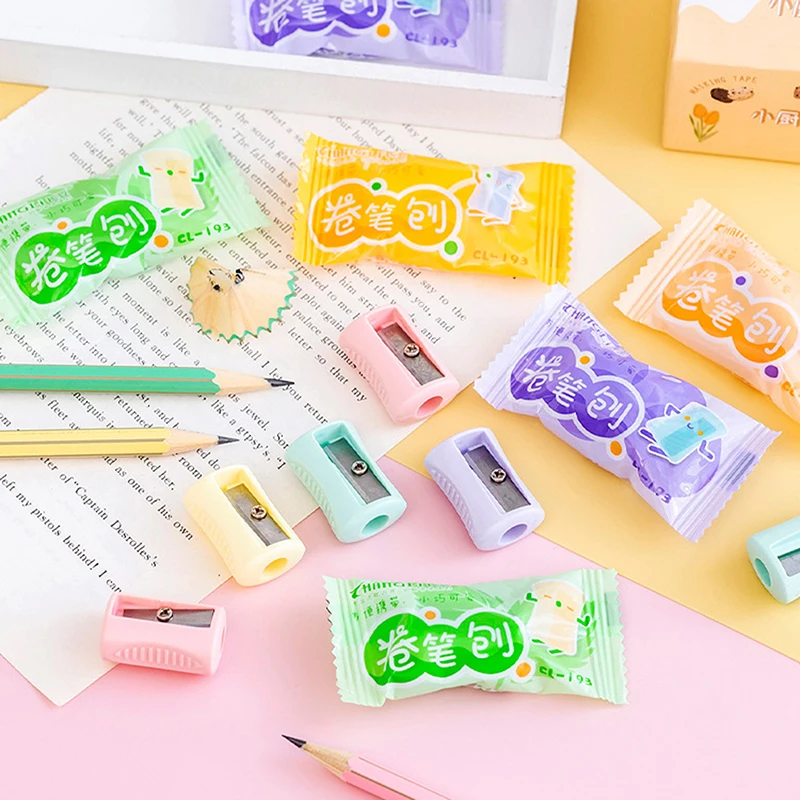 

5 шт., точилка для карандашей карамельных цветов