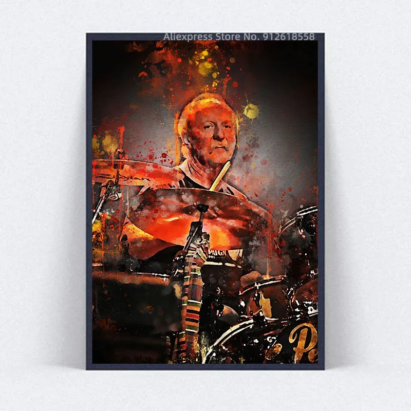 Butch Trucks джазовый барабан набор постеры и принты певицы звезды Портретные картины