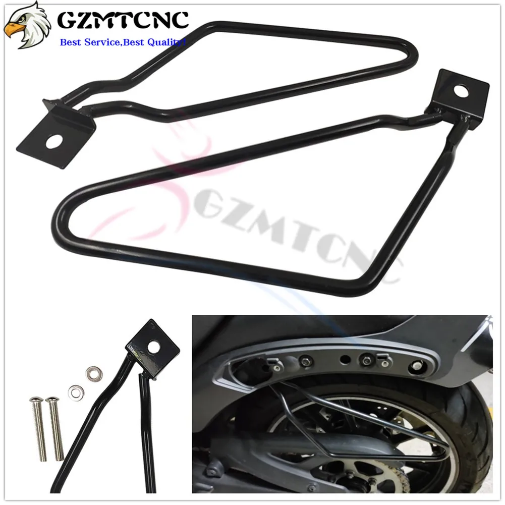 Седельная сумка для мотоцикла скобы багажа боковое Крепление багажника Suzuki GN125 GN