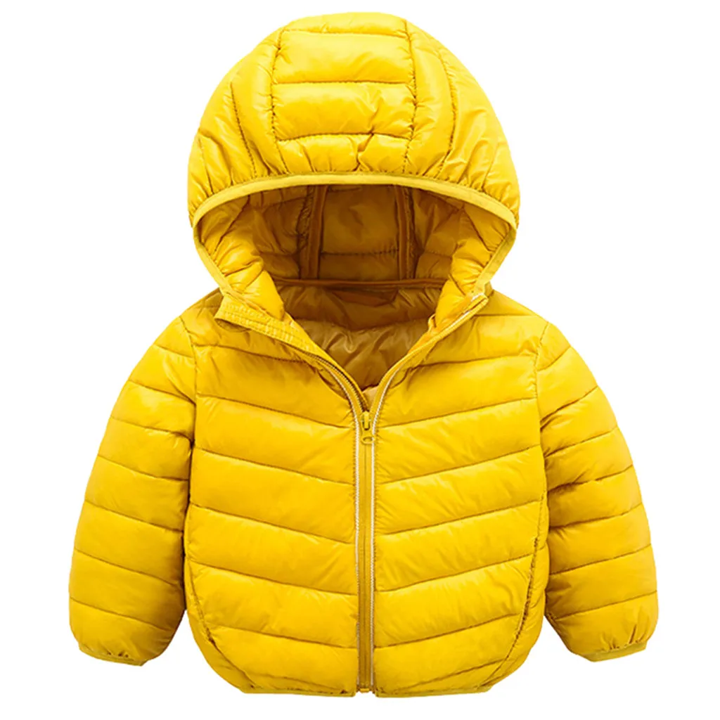 Зимнее пальто для маленьких мальчиков однотонная одежда с длинными рукавами