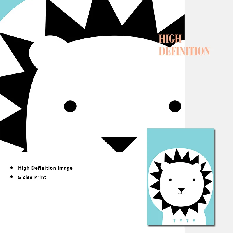 

Woodland Animal Baby Nursery Wall Art Canvas Posters Prints Cartoon Painting Nordic Kids Decoration Pictures Bedroom