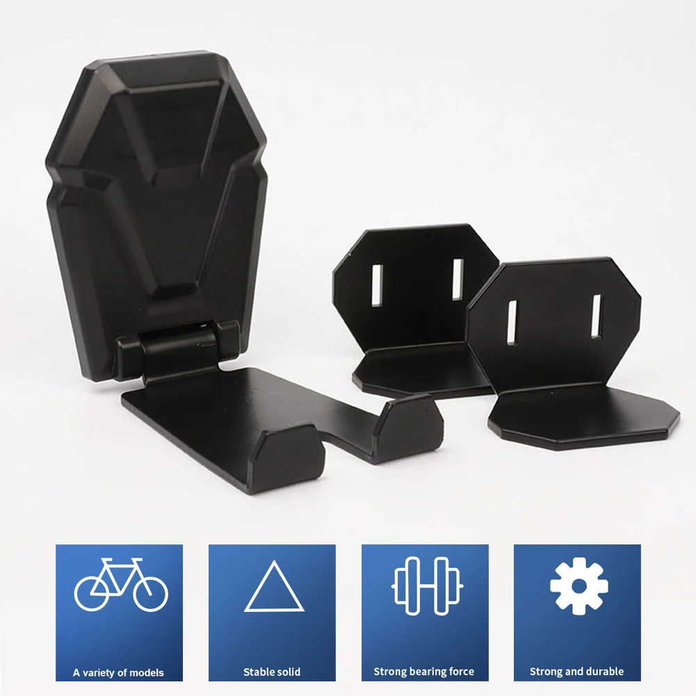 

Bicycle Storage Rack Wall Mount Hanger Pedal Hook Steel Rubber Coating Bearing 20 Kg Hanging Or Parking MTB Accessories