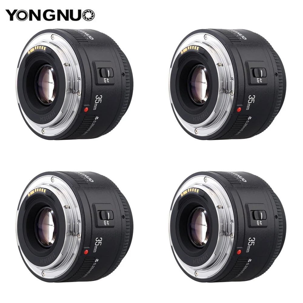 Объектив YONGNUO YN50 мм YN50mm F1.8 YN35mm F2.0 объектив AF MF для Canon EF Nikon F DLSR камеры|Объективы