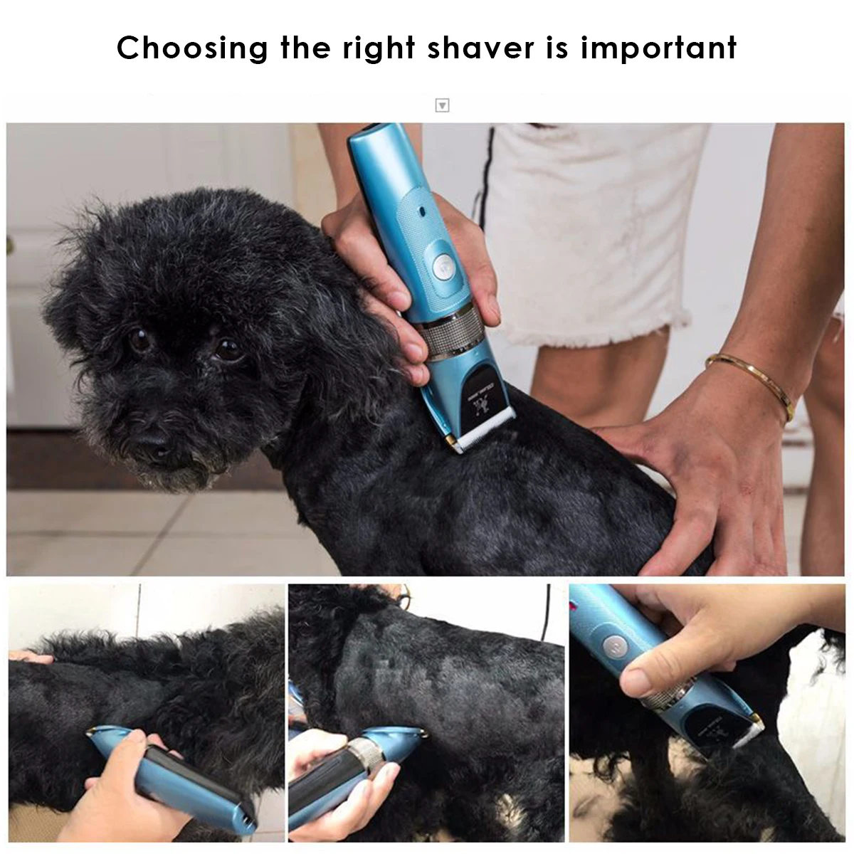 

Pet Hair Trimmer Electric Cordless Rechargeable Dog Cat Hair Clipper Cutting Machine