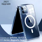 Новый чехол для телефона Iphone 13 Pro, чехол Magsafe, прозрачные магнитные Чехлы, чехол для Iphon 12Pro Max 12 13pro 11 Mag Safe Macsafe Coque