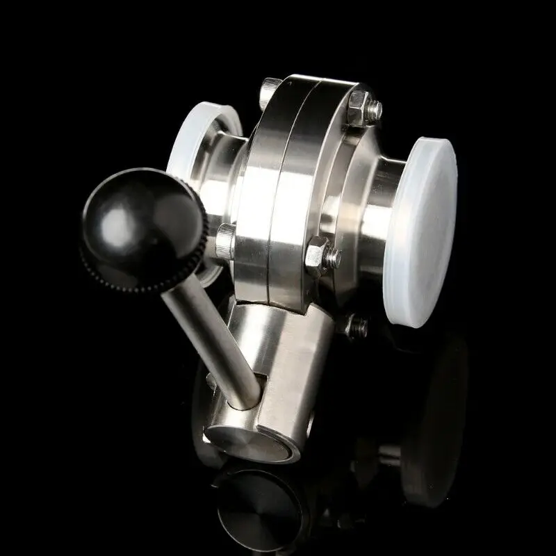 

1x 1.5 Inch Tri Clamps Butterfly Valve Plumbing Sanitary Ball Accessories Tools