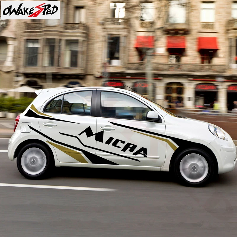 

1 компл. Стайлинг автомобиля, спортивные длинные полосы, стикеры s, декор автомобильного кузова, двери, наклейки, виниловые Стикеры для Nissan ...