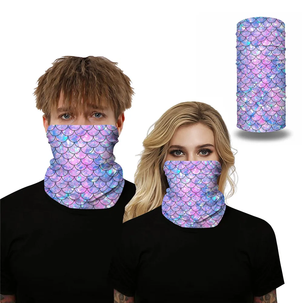 Женский пыленепроницаемый шарф в стиле панк рок с 3D принтом|Шарфы| |