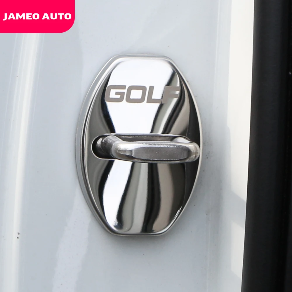 Защитные чехлы для замков дверей автомобиля Jameo Auto для Volkswagen VW Golf 7 MK7 7.5 MK7.5 2012-2019.