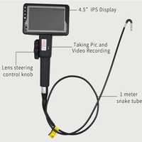 8mm 180degree steering endoscope two way articulating borescope videoscope otg inspection camera digital microscope otoscope