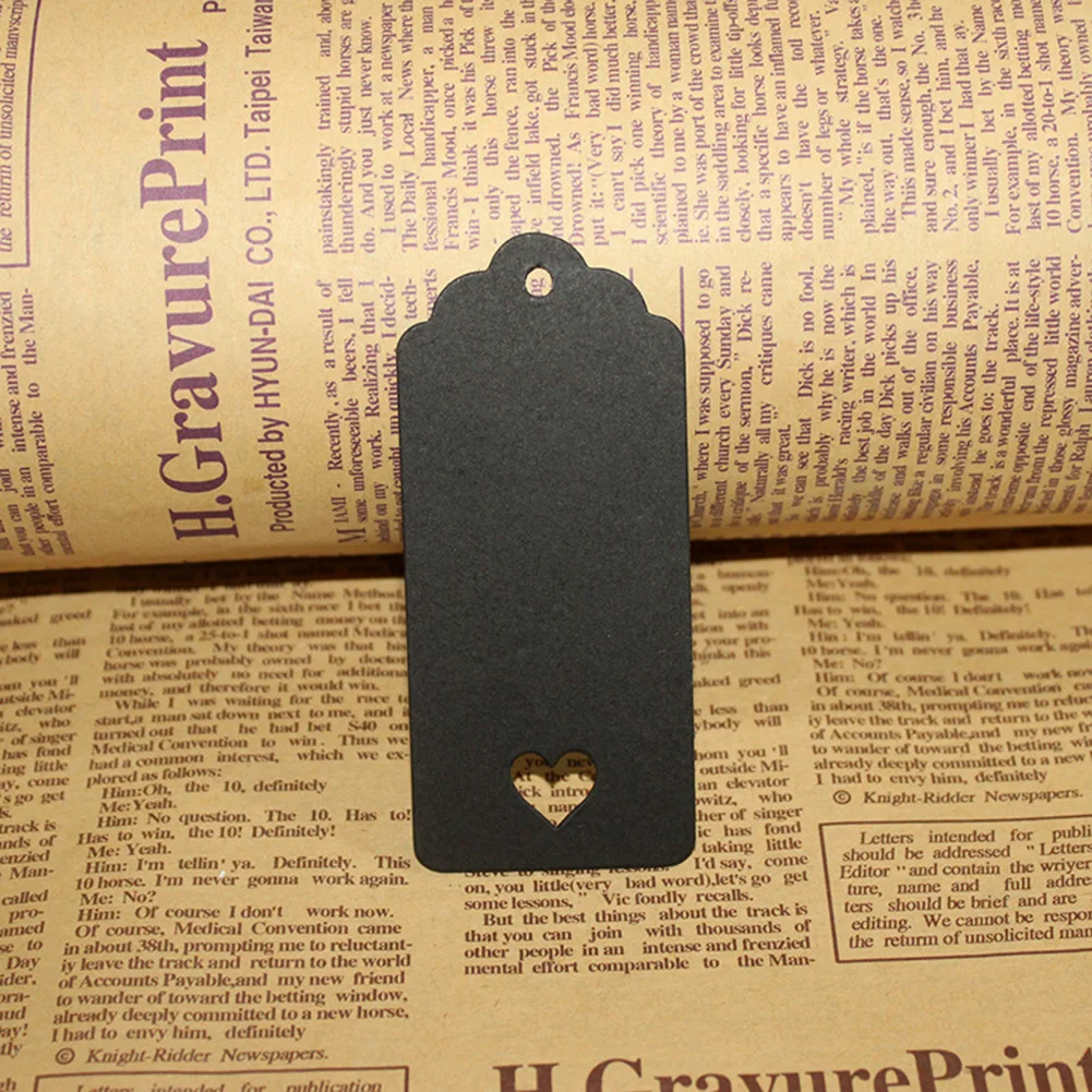 Новинка 2019 лидер продаж 100 шт волнистые края Пустые Подвесные бирки в форме