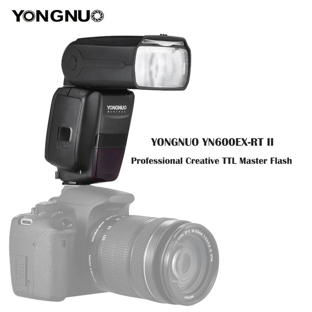 Беспроводная вспышка YONGNUO YN600EX-RT II 2 4G HSS 1/8000s Master Flash Speedlite для камеры Canon 600EX RT YN6000 EX |