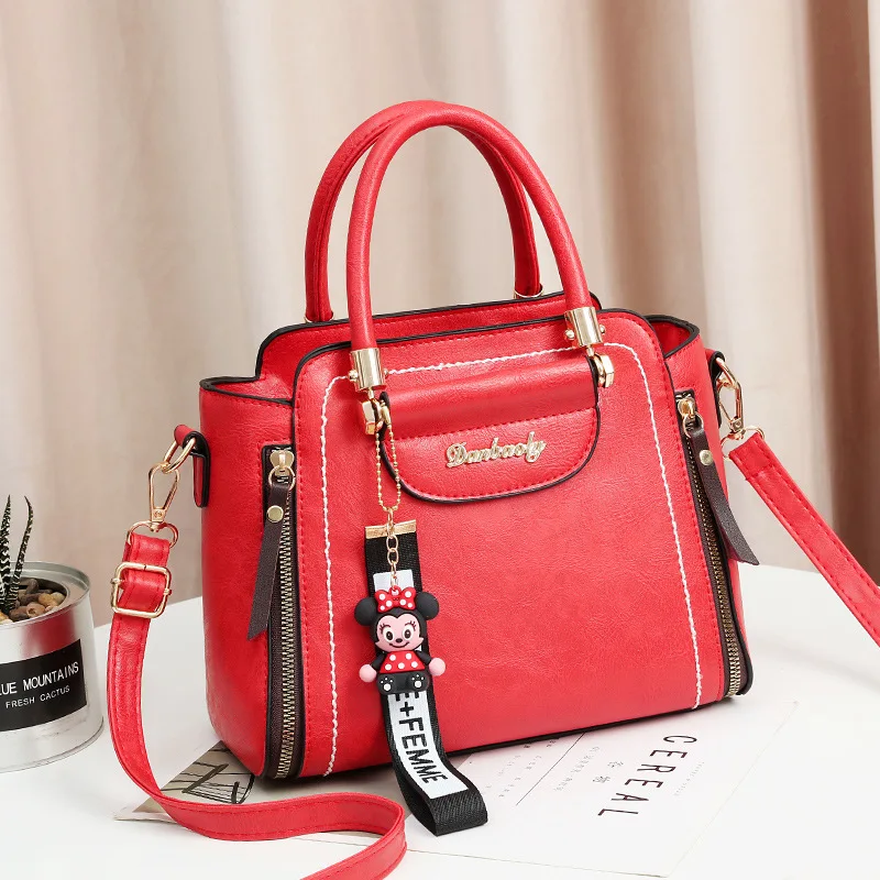 

Brand Designer Crossbody Handbags for Women 2021 Pu Leather Female Shoulder Bag Fashion Messenger Bags Solid Handbag