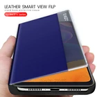 Чехлы для redmy note 9 s, кожаные флип-чехлы smart view для xiaomi redmi note 9s 8 9 pro max 8t, чехол-книжка с подставкой, чехлы