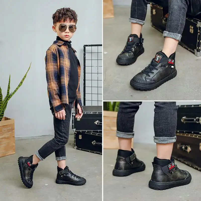 

Children Genuine Leather Shoes For Boys Wedding Shoes Big Kids Cowhide Casual Sneakers Fashion Boys Loafers Moccasins Shoe