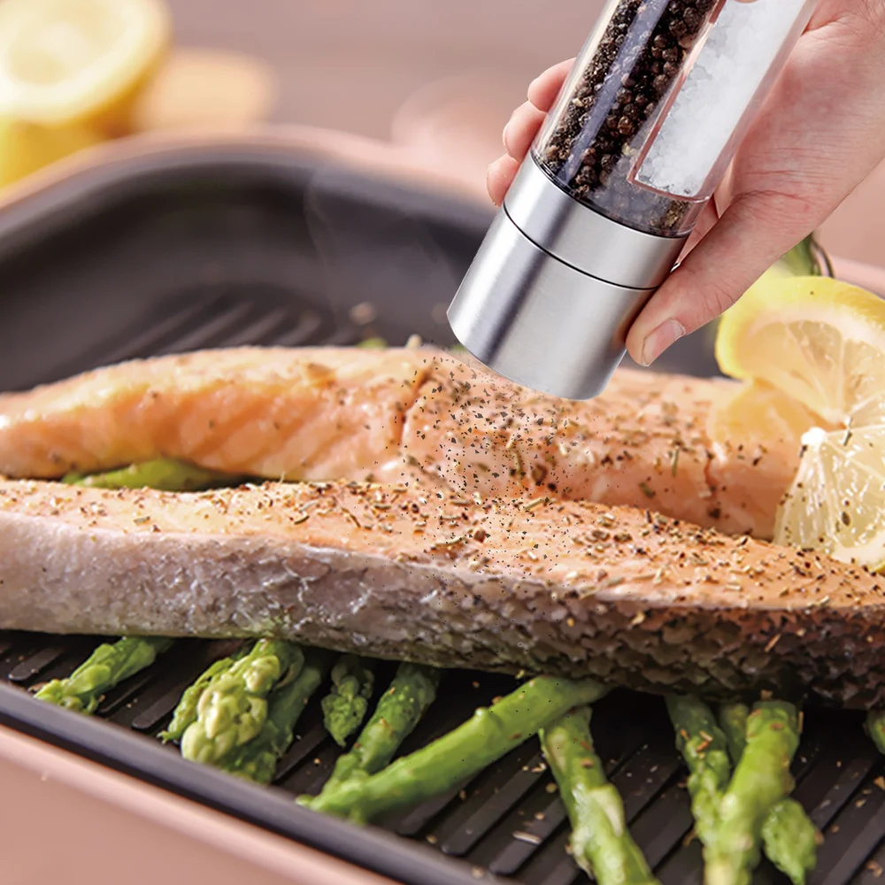 Соль тмин мельница для специй бытовой Портативный 2 в 1 ручная перца шейкер