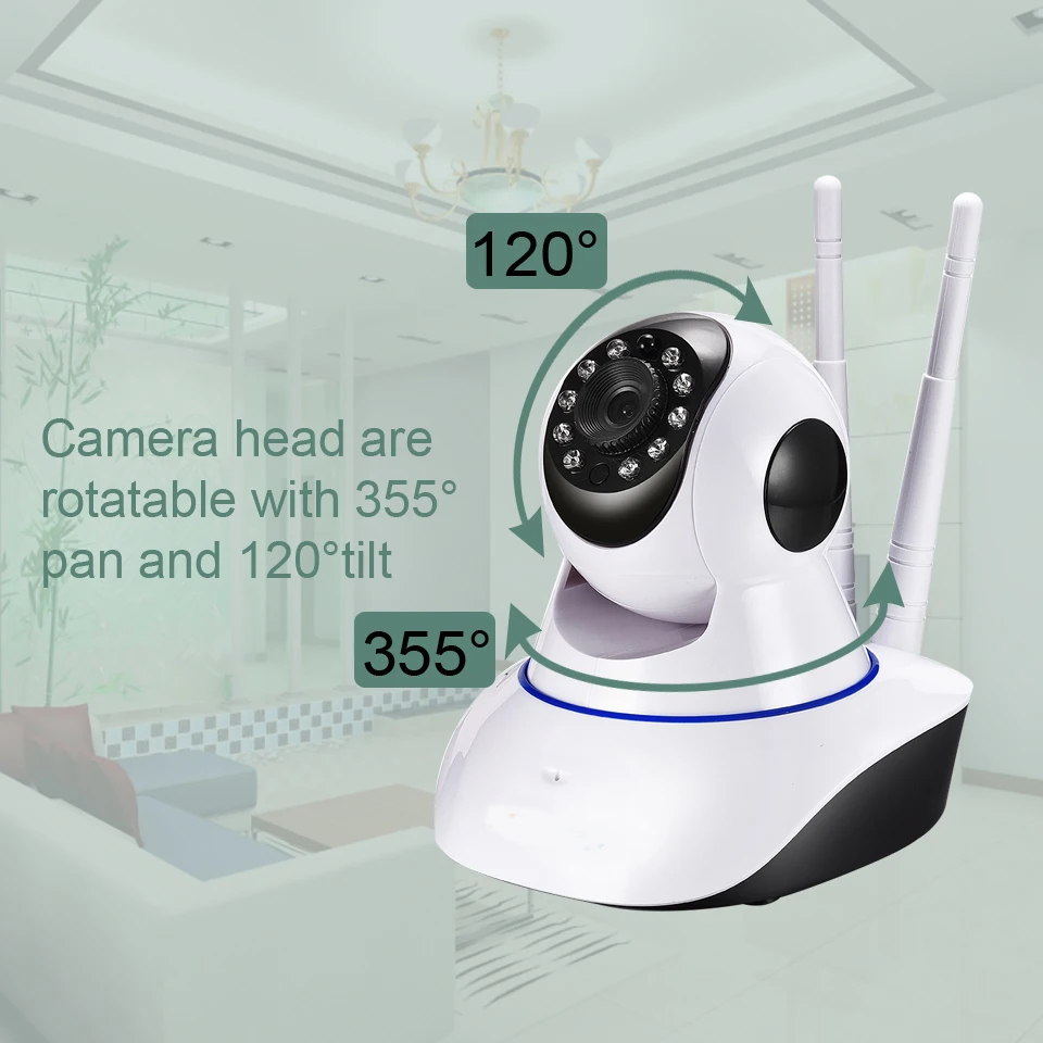 Беспроводная ip камера 1080 P WiFi сетевая безопасность ночное видение аудио видео