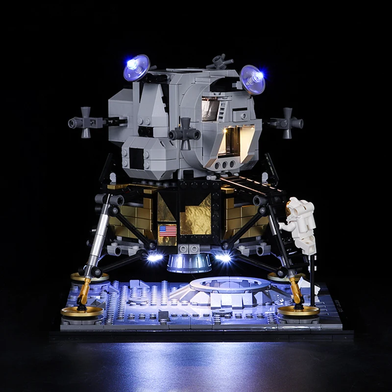 

LED Light Set Diy Compatible with 10266 Apollo 11 Moon Landing Bin (Only LED Light, No Block Kit)