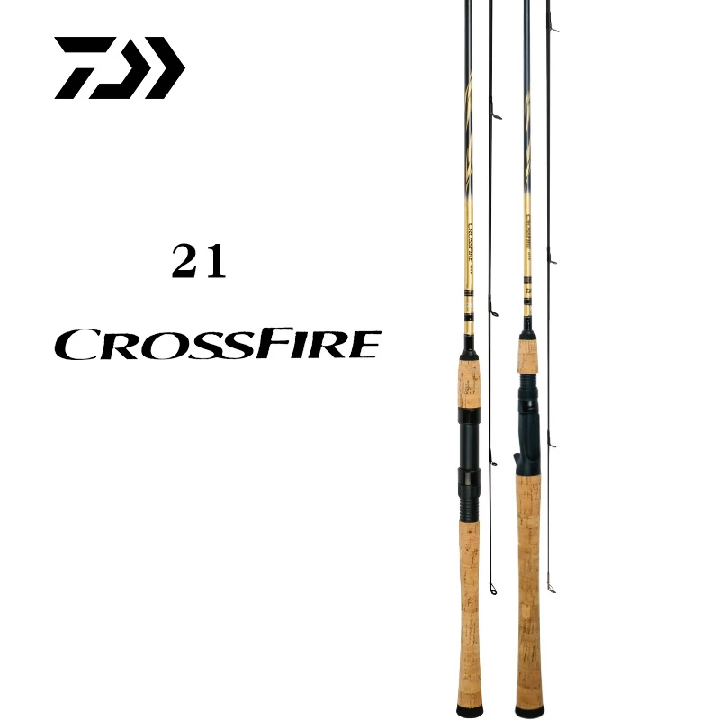 2021 DAIWA CROSSFIRE CS двухсекционное спиннинговое удилище литой сделано в веитнаме