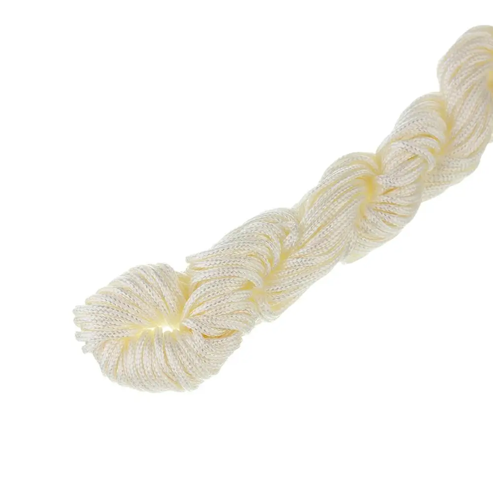 Кожаный вощеный макраме нейлоновые нити шнуры с хвостом черные 28 м/лот 1 мм сделай